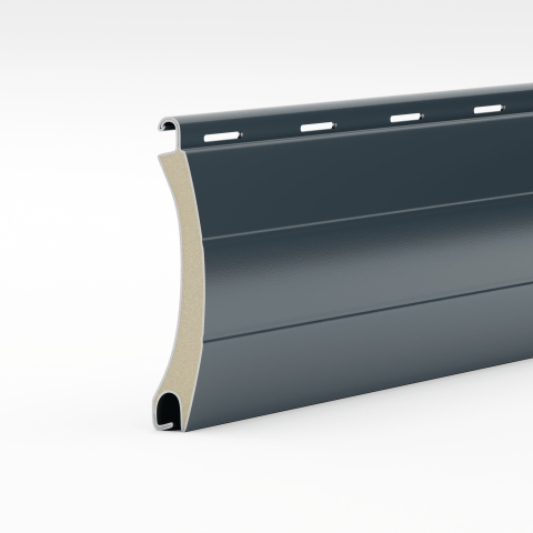 Set 5 lamele aluminiu 39 mm gri antracit - 1m