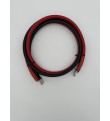 Set cabluri curent 95 mm² pentru conectare între acumulator si invertor, 1 m roșu şi 1 m negru, conectori Ø8