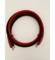 Set cabluri curent 95 mm² pentru conectare între acumulator si invertor, 1 m roșu şi 1 m negru, conectori Ø8