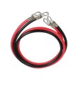 Set cabluri curent 50 mm² pentru conectare între acumulator si invertor, 2 m roșu şi 2 m negru, conectori Ø10