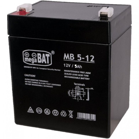 Acumulator stationar (baterie) MB 12V 5 Ah vrla mb