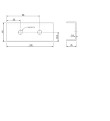 Conector din aluminiu 120mm pentru șine de montare panouri fotovoltaice negru
