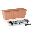 Set 2 bucati jardiniera cu sistem irigatie 600x180x140mm Prosperplast