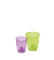 Ghiveci Coubi, alb transparent, pentru orhidee 1,5 L 132 mm x 160 mm Prosperplast