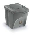 Set 4 cosuri pentru colectare selectiva SORTI BOX, Stone Gray,  Prosperplast 