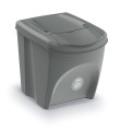 Set 4 cosuri pentru colectare selectiva SORTI BOX, Stone Gray,  Prosperplast 