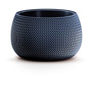 Ghiveci Splofy Bowl decorativ rotund, antracit,  370mm x 218mm Prosperplast
