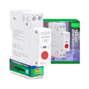 Siguranta electrica inteligenta Nous D2Z, 20A, ZigBee, 1 canal, Monitorizare energie, montare pe sina DIN