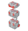 Set 3 cutii de scule profesionale cu roți 450x380x845mm C-BLOCK PRO Kistenberg 
