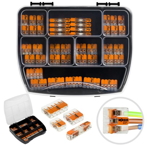 WAGO Set conectori universali rapidi COMPACT x2 x3 x5 + INLINE x2 54buc