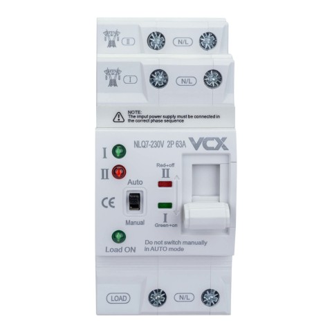Comutator VCX automat de alimentare NLQ7 230V 2P 63A