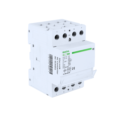 Contactor modular GACIA  4P 63A 4NO 3 module, 4 contacte