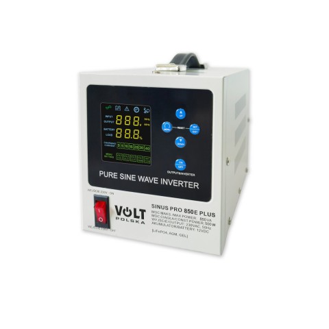 UPS centrala termica VOLT UNDA PURA SINUS PRO pentru acumulatori agm, gel, lifepo4, serie E PLUS 500W / 850W 12V / 230V 