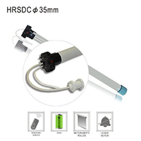 Motor rulouri exterioare HEICKO cu acumulator si RADIO CONTROL ax 60 10 Nm